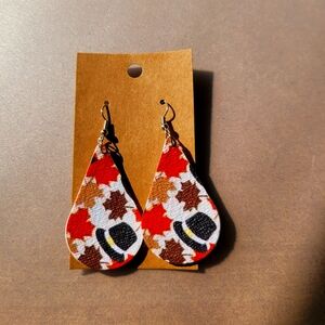 Handmade Fall Pilgrim Earrings